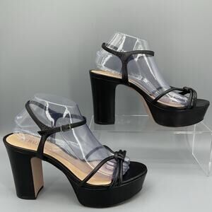NEW Schutz Women’s Kelsie Platform Sandals Black Size 9.5B